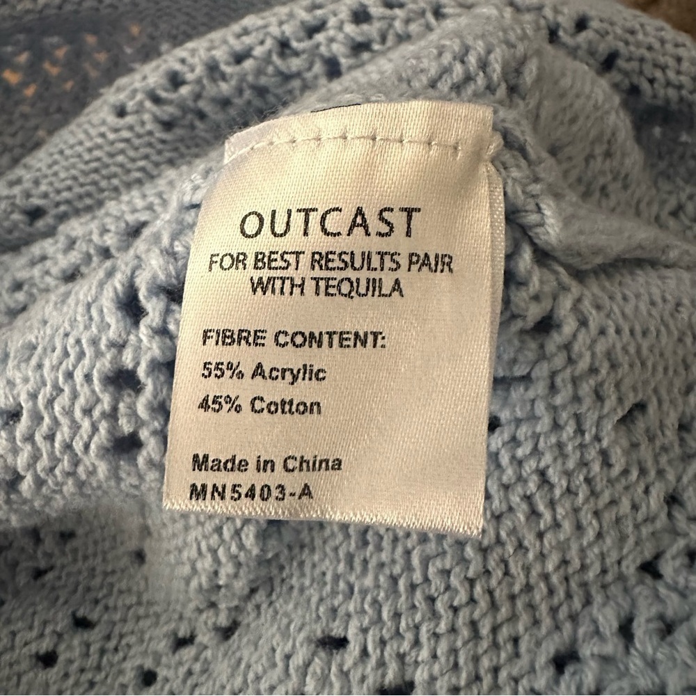 Outcast Light Blue Knit knitted Maxi Skirt XXS/XS FITTED cotton blend ROXANNE - Picture 5 of 9